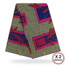 Африканская ткань с восковым принтом, хлопковая ткань для шитья, Анкара, африканская ткань, 12 ярдов, Нигерия, Гана, свадебная одежда, платье 91727