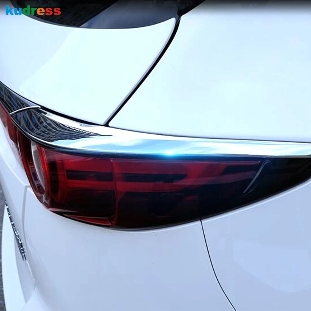 For Mazda CX-5 KF 2017-2019 Chrome Fog Light Lamp Cover Molding Accessories
