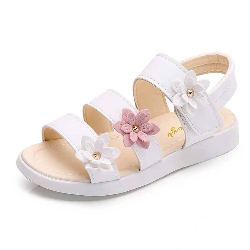 Children's Shoes Summer Style Children Sandals Girls Princess Beautiful Flower Shoes Kids Flat Sandals Baby Girl Gladiator Soft children's shoes for high arches Children's Shoes