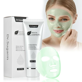 

40g Green Tea Blackhead Remover Mask Skin Care Remove Acne Nose Deep Cleansing Pore Strip Moisturizing Peel Oil Control Mud Mask