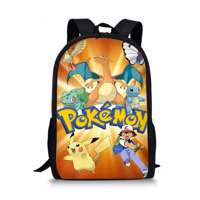 Школьный комплект из 3 предметов с изображением покемона хаунтера Eevee Monster, Детский рюкзак для мальчиков и девочек, школьная сумка с Пикачу для школьников - Цвет: photo color