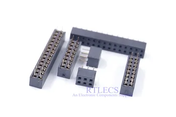 

10pcs 2.00 mm PCB Female Header Pin Strip 4 6 8 10 12 14 16 20 22 24 26 30 32 34 36 40 60 80 Pin 2 Rows DIP Through Hole Solder