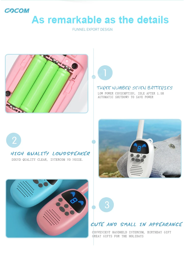 Walkie Talkies for Kids 2 Way Radios for Boys Girls Birthday Gifts in Adventure Open Games 4