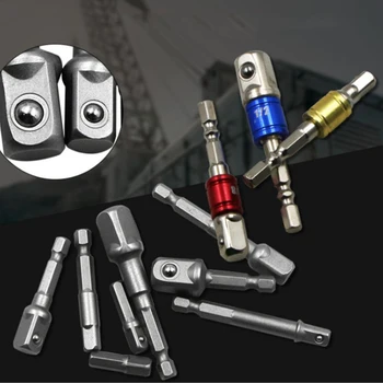 

8pcs/set Socket Adapter Set Hex Shank to 1/4,3/8,1/2 Impact Driver/Drill