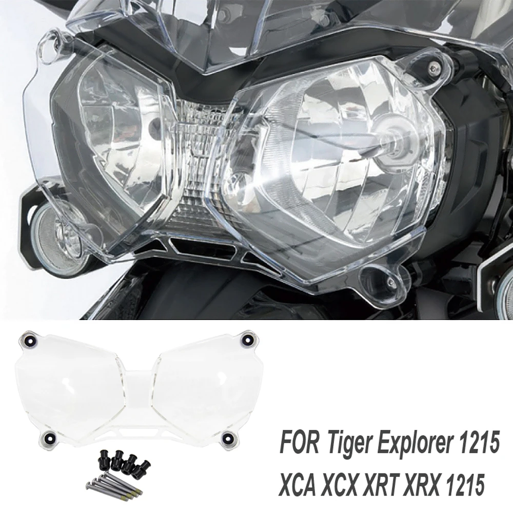 

NEW Motorcycle Acrylic FOR Tiger 1200 XCX XRX 2018 2019 2020 Headlight Protector Light Cover Protective Guard