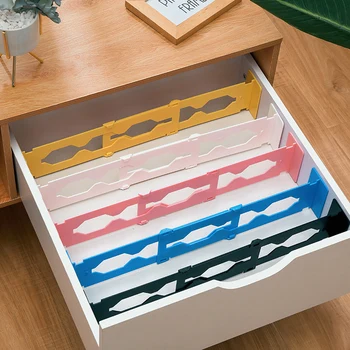 

Multi-Purpose Plastic Retractable Stretch Storage Partition Board Adjustable Drawer Dividers Organiser DIY Home Office