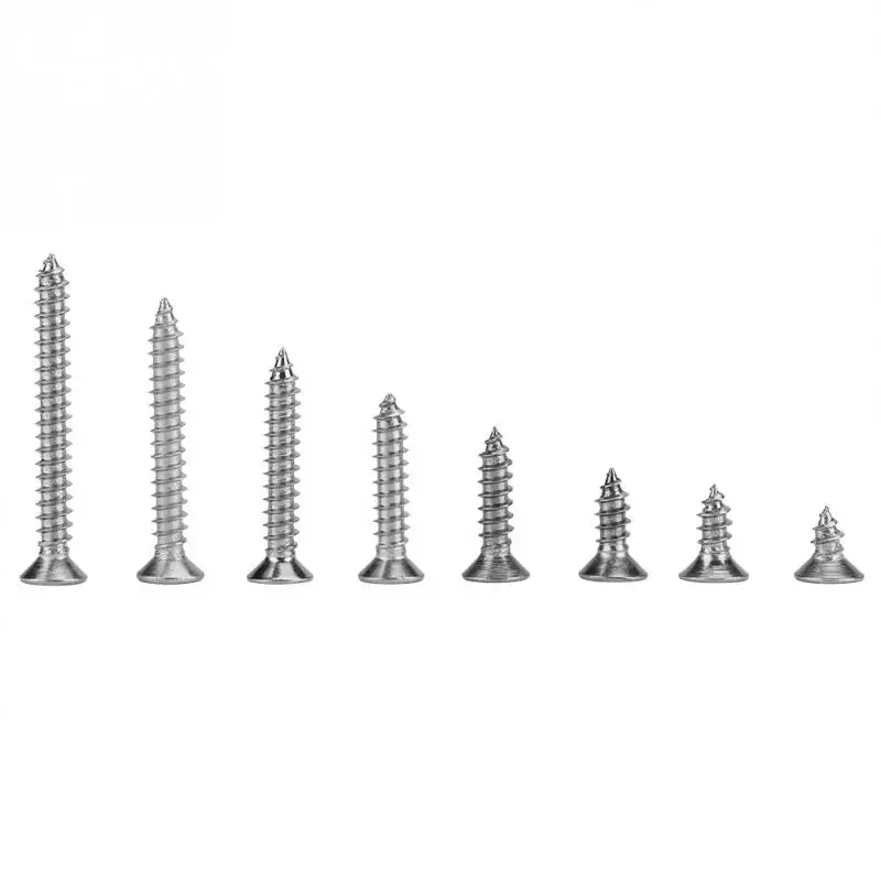 

M4 Stainless Steel Self Tapping Screws Combination Set Flat 200Pcs
