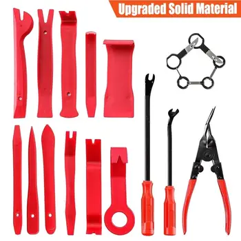

Balight 25pcs Car Repair Hand Tools Kit Audio Radio Repair Tool Kit Interior Door Panel Trim Dash Audio Removal Installer