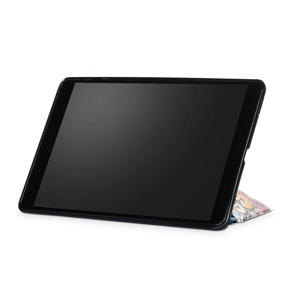 Чехол для Samsung Galaxy Tab A 10 1 2019 дюйма T510 T515 Женская Обложка тонкий 4 складной чехол из