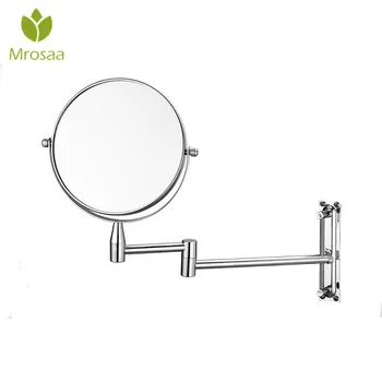 

Wall Mirror Extend Double Side Bathroom Cosmetic Makeup Mirror Shaving Faced 360 Rotatable 7"/8" 3X 5X 7X Magnifying Mirror