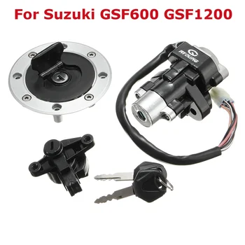 

Motocycle Ignition Switch Fuel Gas Cap Seat Lock Key Set for Suzuki GSF600 GSF1200 Bandit