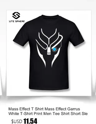 Mass Effect футболка Turianosaurus Wrex футболка Повседневная мужская футболка с коротким рукавом 5x Милая футболка с принтом из 100 хлопка