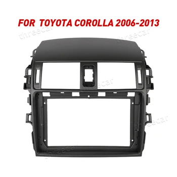 

2Din Car Radio Fascia Frame Fit for 2006-2013 Toyota Corolla Android GPS Panel Dash Frame Kit Mounting Frame Trim Bezel Fascias