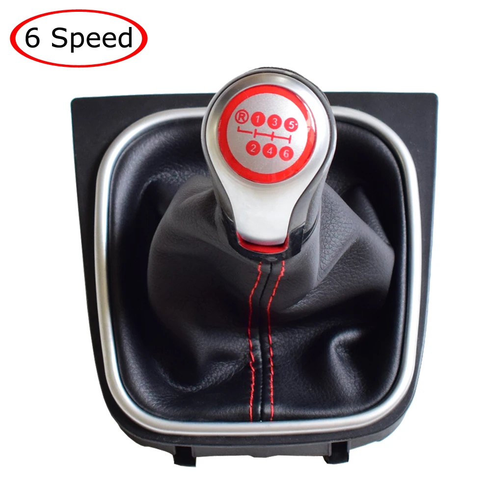 Ручная 5/6 скорость для Volkswagen Golf 5/Golf 6 MK5/MK6 Scirocco ABS рычаг переключения передач гандбол С Пылезащитным кожаным чехлом