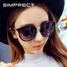 SIMPRECT трендовые негабаритные женские солнцезащитные очки Ретро Круглые Солнцезащитные очки винтажные роскошные солнцезащитные очки для женщин большие Zonnebril Dames