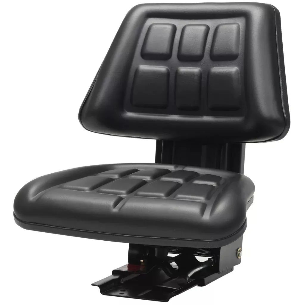 

VidaXL High-Quality Tractor Seat Adjustment With Suspension Black Water-Resistant PVC Material Hydraulic Engineering Vehicle V3