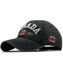 Gorra de béisbol para hombre y mujer, gorro con Cierre trasero, bordado canadiense, informal