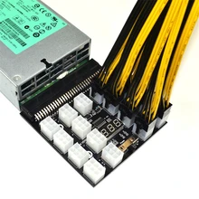 

PCI-E 12V 17x 6Pin Power Supply Breakout Board Adapter For HP Server PSU GPU1