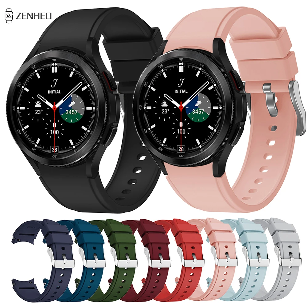 Cinturino In Silicone 20Mm Per Samsung Galaxy Watch 4 Cinturino Di Ricambio Classico 42Mm 46Mm Per Samsung Galaxy Watch 4 40Mm 44Mm