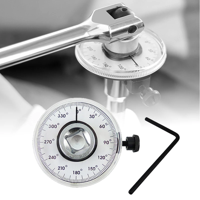 

Professional Adjustable 1/2 inch Drive Torque Angle Gauge Car Auto Garage Tool Set Measure Hand Tool Wrench
