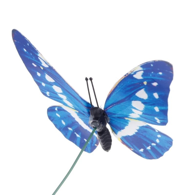 Красочная Фея Бабочка на палочке орнамент домашний сад ваза газон Ремесло Декор 72XF