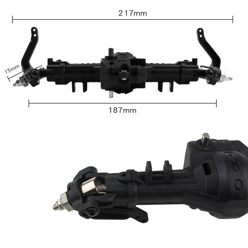 Передняя и задняя коробка передач набор для 1/10 RC Axle HG P401/P402/P601 гусеничный грузовик