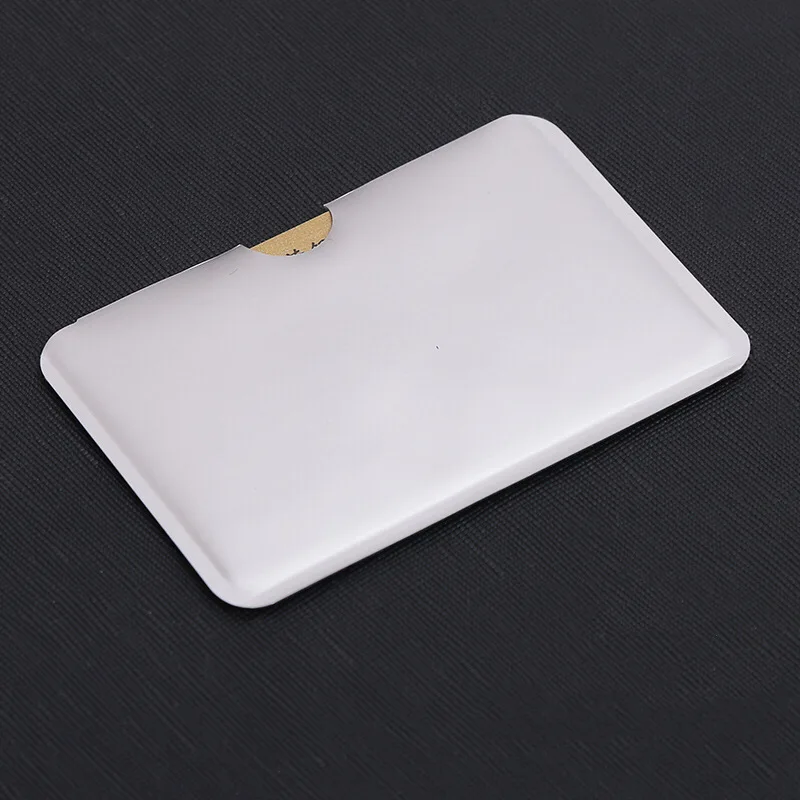 10 pcs Anti-Scan Card Sleeve Credit RFID Card Protector Anti-magnetic Aluminum Foil Portable Bank Card Holder