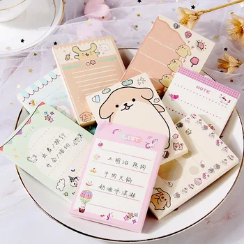 

30 pack/lot Cute Unicorn Little Flower Dog Memo Pad Loose Leaf Notes Escolar Papelaria School Supply Bookmark Label