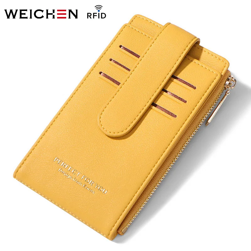 WEICHEN RFID держатель для карт Женский кошелек кошельки кредитных женская сумка