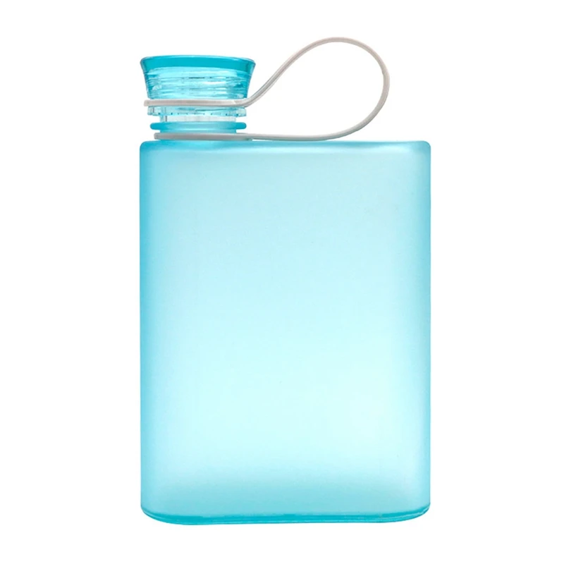 

380 ml Portable Sports Water bottle AS Plastic Non-toxic With Silicone Leak-proof cap
