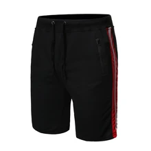 Hot men's sports shorts color matching design casual shorts