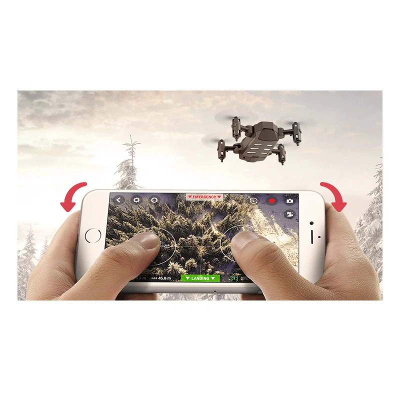 Мини-Дрон с/без HD камерой режим удержания высоты RC WiFi FPV широкоугольный HD 1080P камера режим удержания высоты складной вертолет