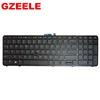 Teclado retroiluminado para ordenador portátil, teclado Inglés para HP ZBOOK 15 17 G1 G2 PK130TK1A00 SK7123BL US, marco negro, nuevo ► Foto 3/4