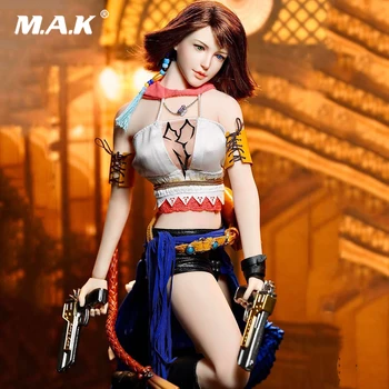 

SUPER DUCK SET034 1/6 Female Figure Yuna Head Clothes Weapon Accessories Model for 12'' seamless S10D large Brest body In sock