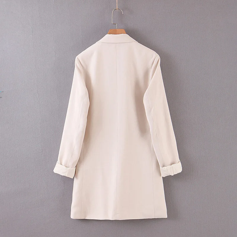 

WOMEN'S Dress 2019 Early Autumn New Style Fashion Elegant Wind Mid-length No Buckle Suit Jacket Women's C417