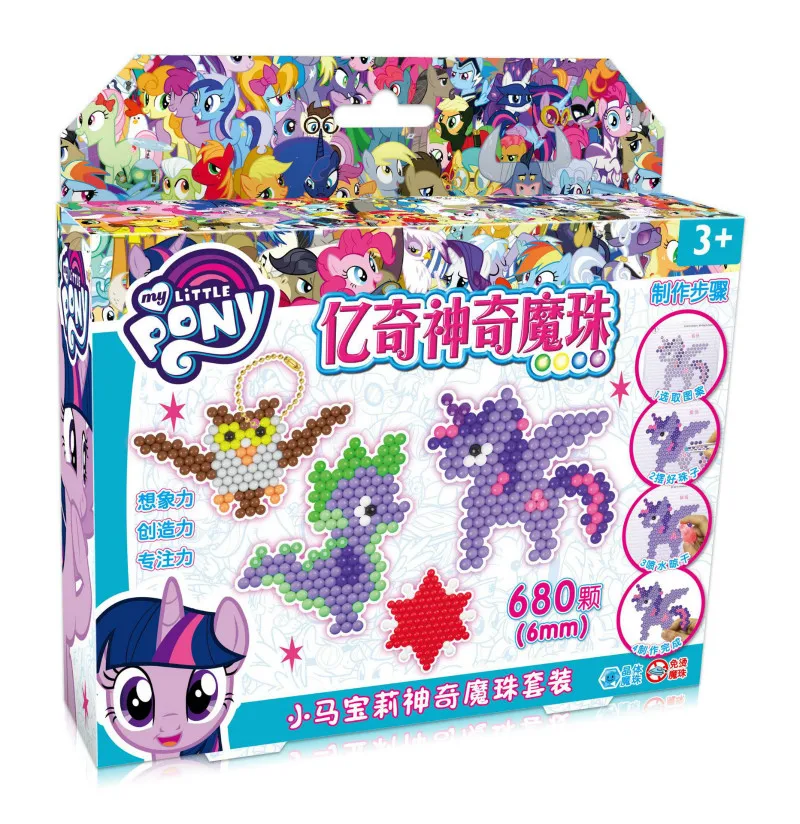 EAKI Magic Kids Bean Puzzle Игрушка Водорастворимая ручная работа бисерная модель обучающая Diy Искусство и ремесла игрушки бусины для детей