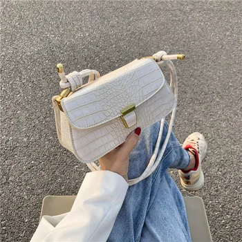 

French Non-mainstream Bags Female 2020 New Style Retro Shoulder Bag Versatile Simple Cross-body Square Sling Versatile Handbag