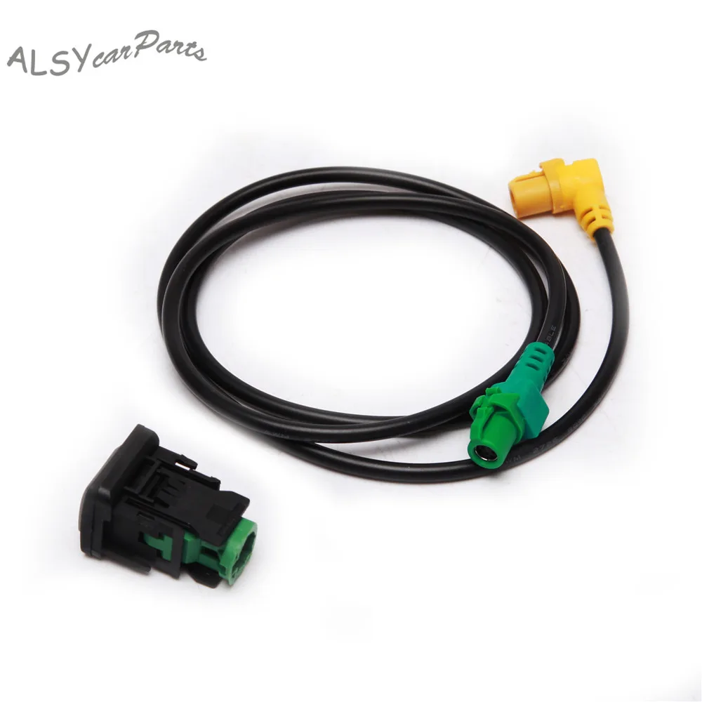 YIMIAOMO OEM 5KD 035 726 A RCD510 USB вход USB разъем переключатель+ USB кабель жгут для VW Passat B6 Golf Jetta Scirocco RCD310