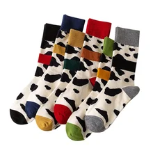 Autumn Winter Middle Stockings Cute Women Fashionable Character Cotton Sport Skateboard Socks Custom