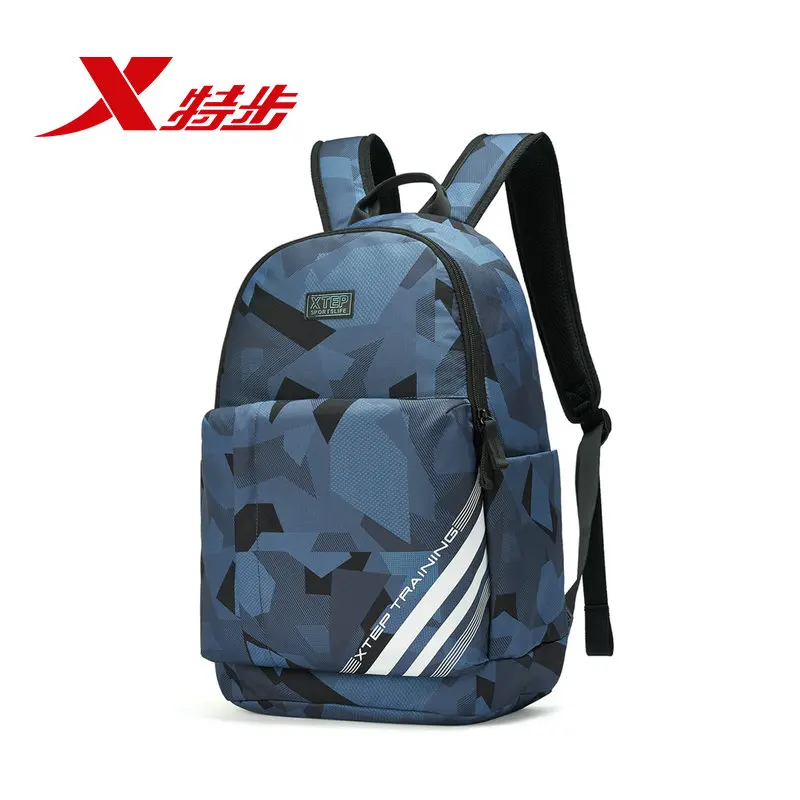 Xtep Men Women Backpack Spring Autumn Simple Urban Fashion Casual Travel Package For Unisex Camouflage School Bags 881337119007
