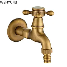 Античный роскошный декоративный садовый кран для ванной комнаты, настенный кран для стиральной машины, кран для воды, оборудование для дома