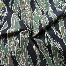 1,5 м* 1 м камуфляжная ткань с принтом тигра дизайн камуфляжная ткань мягкий креп сатин для платья платье Scraf PN007