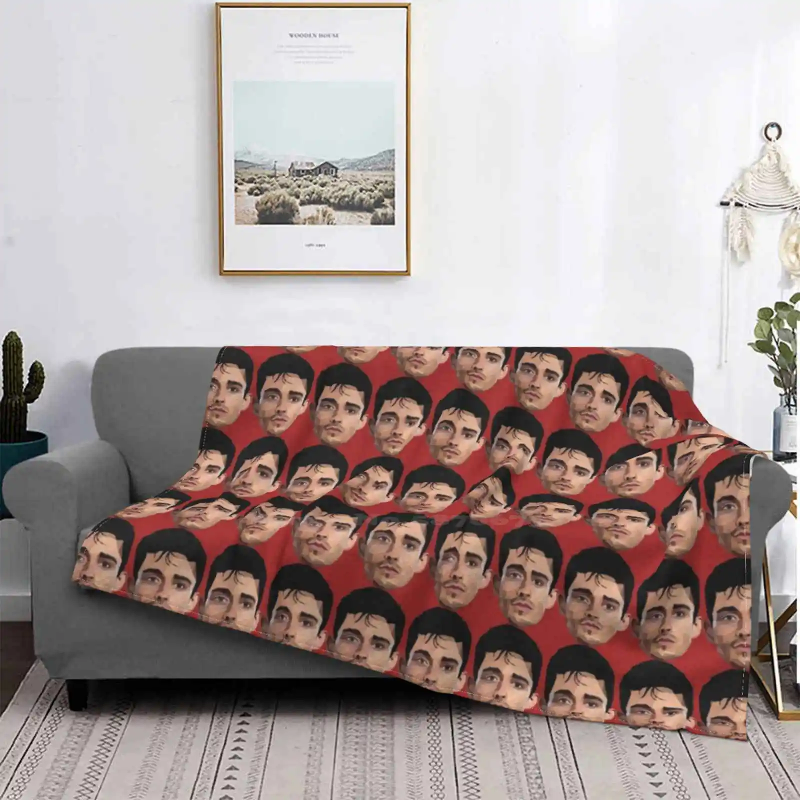 

Charles Leclerc Low Poly 2d Art Air Conditioning Soft Blanket Leclerc Driver Racer Lowpoly