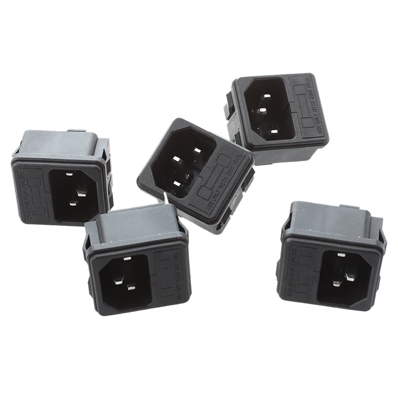 5 x IEC 320 C14 Впускной штекер питания Розетки зажим тип w держатель