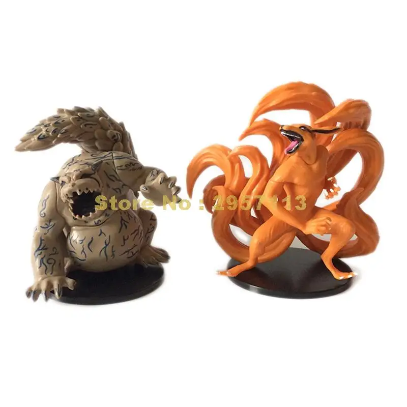 2 шт./лот аниме Наруто 18 hokage shukaku & kurama Коллекция модель фигурку ПВХ 13 см