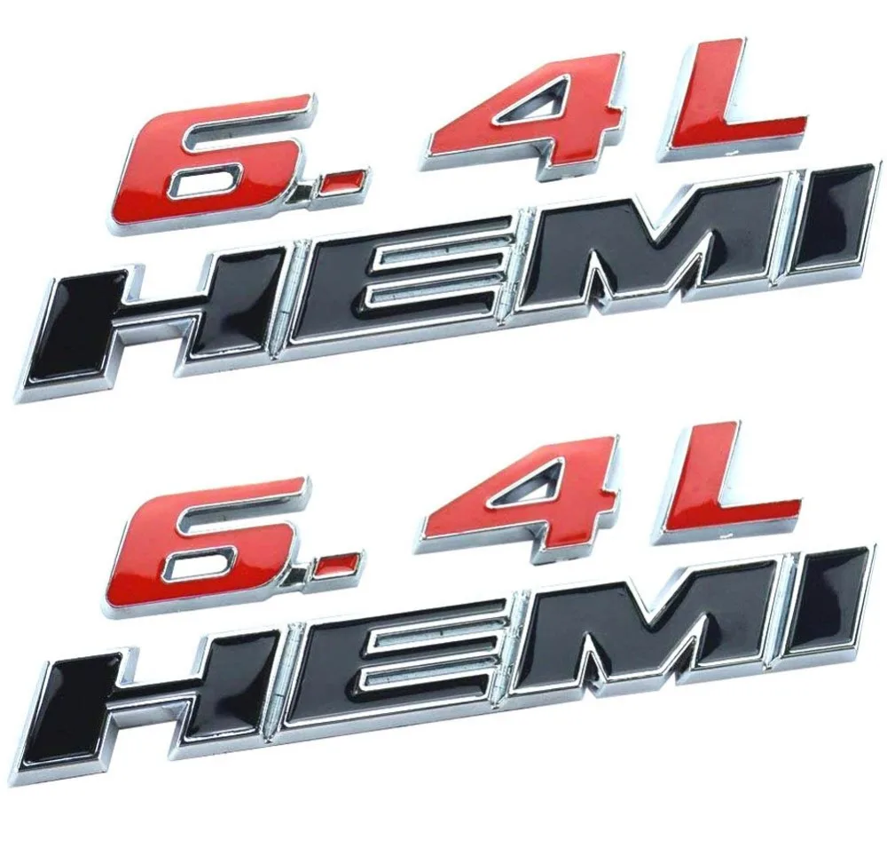 2шт 6,4 Hemi эмблема, значок наклейка 3D логотип для Challenger