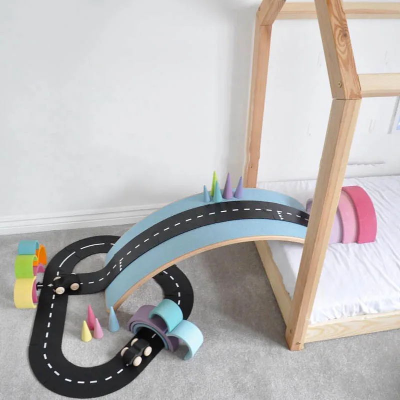 Nordic Baby Play Mat Carpet Puzzle Baby Mat DIY City Road Carpet For Game Mat Educational Toy Car Track Children Birthday Gifts