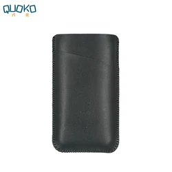 Universal PU Leather Phone Bag Wallet Pouch Case - 12 Pro Max Small (Matte Black)