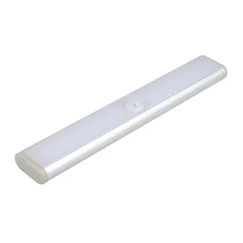 

Energy Saving Aluminum Alloy Wardrobe Home Battery Powered USB Rechargeable Closet PIR Motion Sensor Cabinet Light Bar Automatic