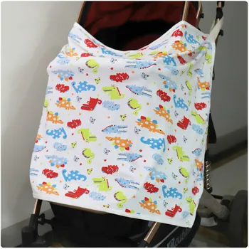 

Newborn Baby Multifunctional Blanket Infant Knitting Cotton Dustproof Sunshade Cover Mommy Lactication Blankets Adjustable Strap